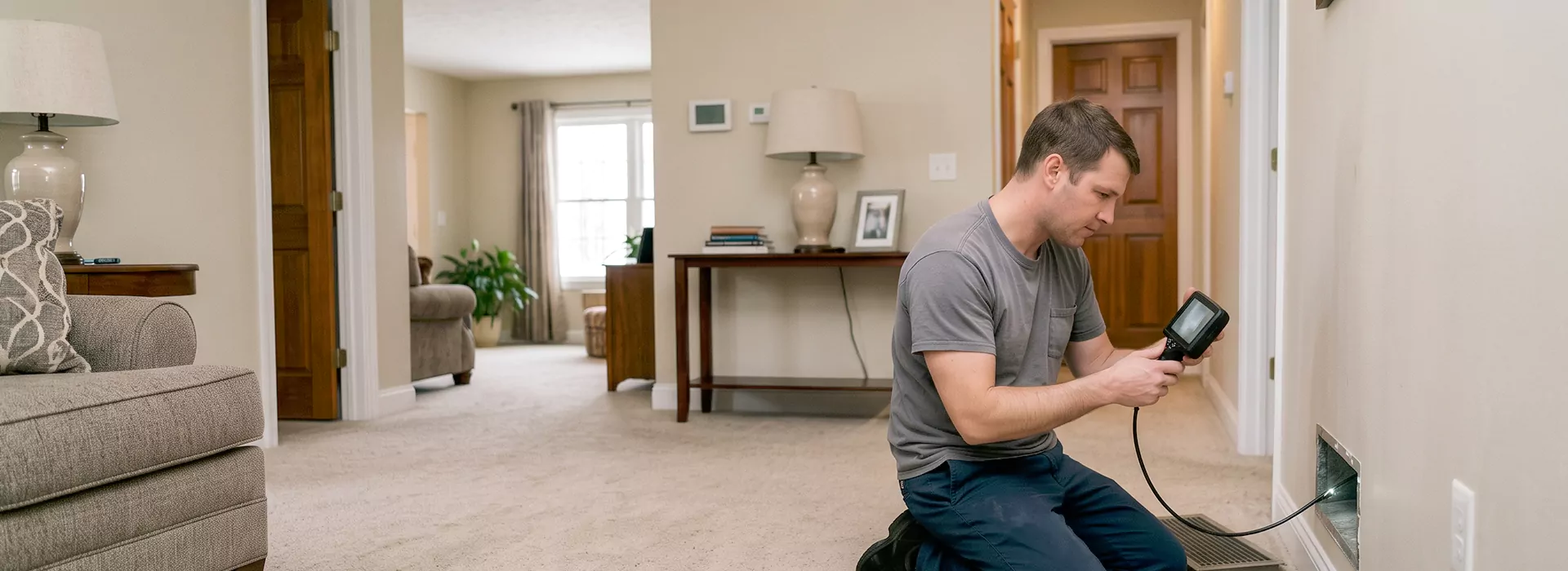 Air Duct Camera Inspection in College Station, Texas