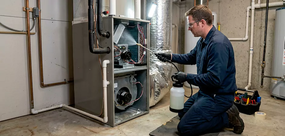 Air Handler Antimicrobial Treatment in College Station